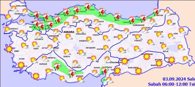 Meteoroloji saat verip 13 ili uyardı! Gök gürleyecek, sağanak vuracak 22